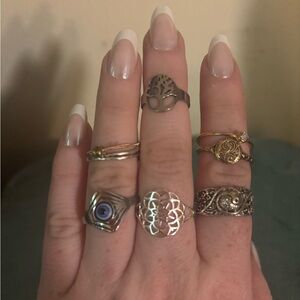 Mixed metal ring bundle!
